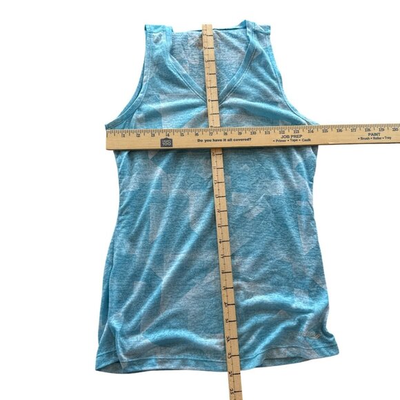 Saucony Womens Athletic Tank Top Blue V Neck Sleeveless Size Small - Picture 8 of 8